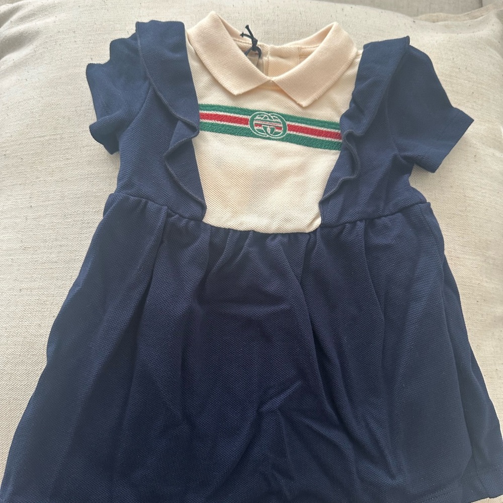 Brand new with tags gucci baby dress 6-9 months